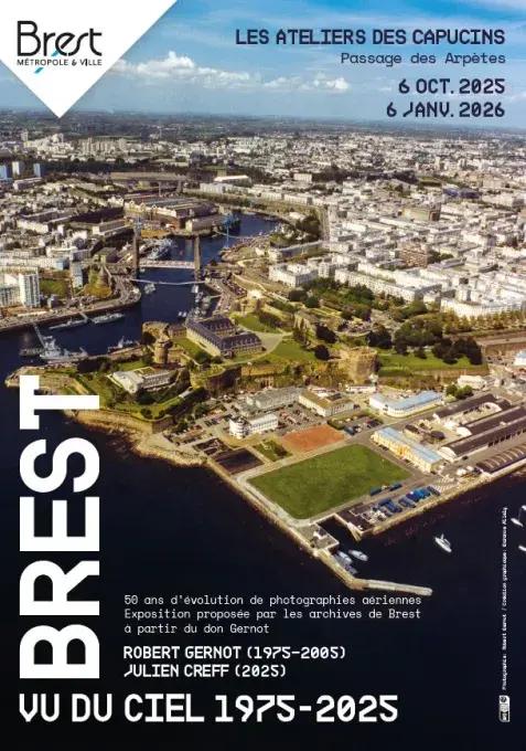Affiche de l'exposition Brest vu du ciel, 1975-2025